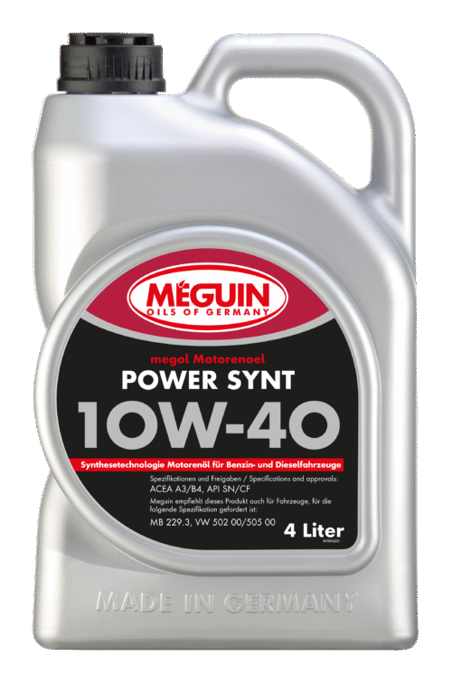 Meguin megol Motorenoel Power Synt SAE 10W-40 – variklinė alyva