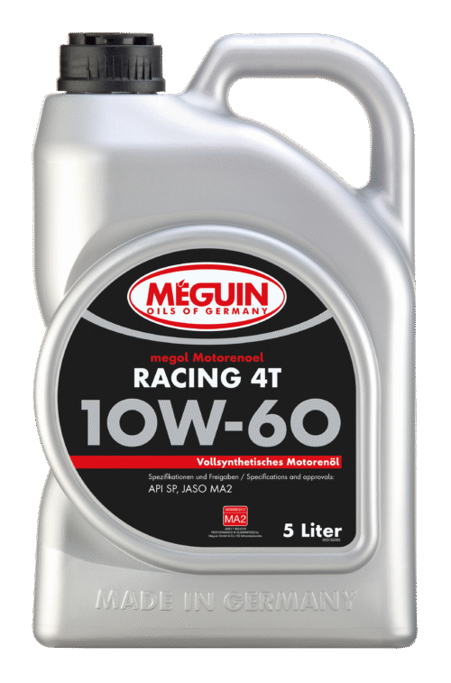 Meguin megol Motorenoel Racing 4T SAE 10W-60 – aukštos kokybės variklinė alyva motociklams