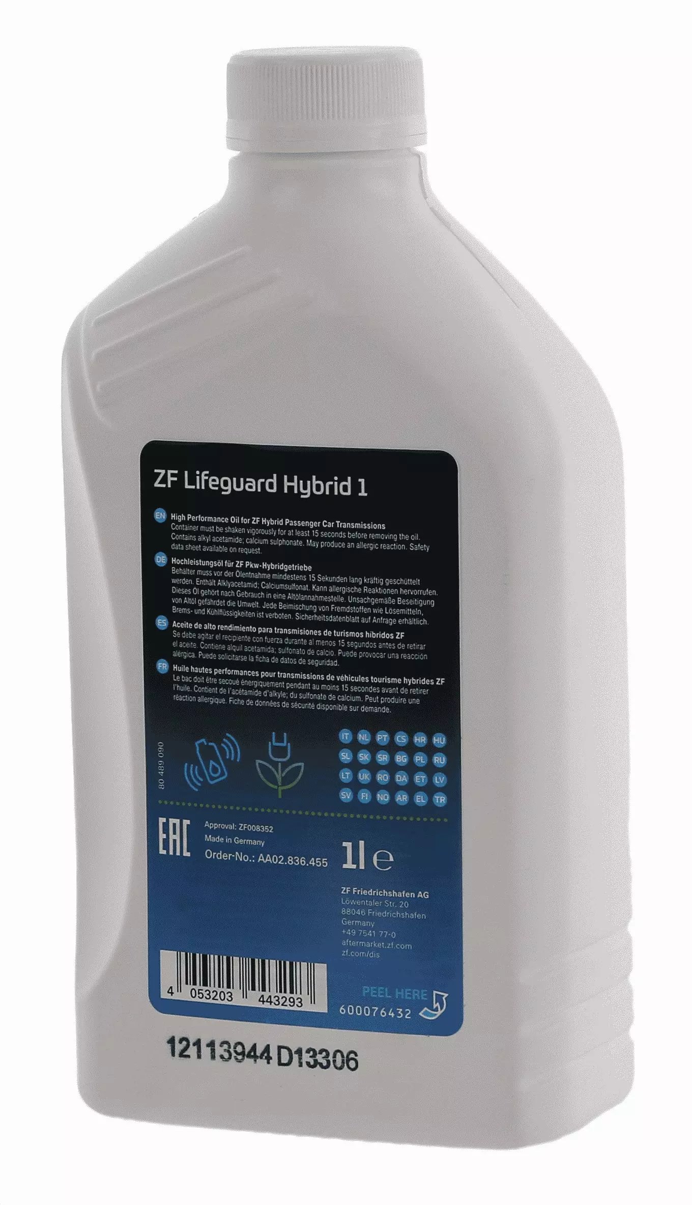 ZF ATF Lifeguard Hybrid1 transmisinė alyva 1L