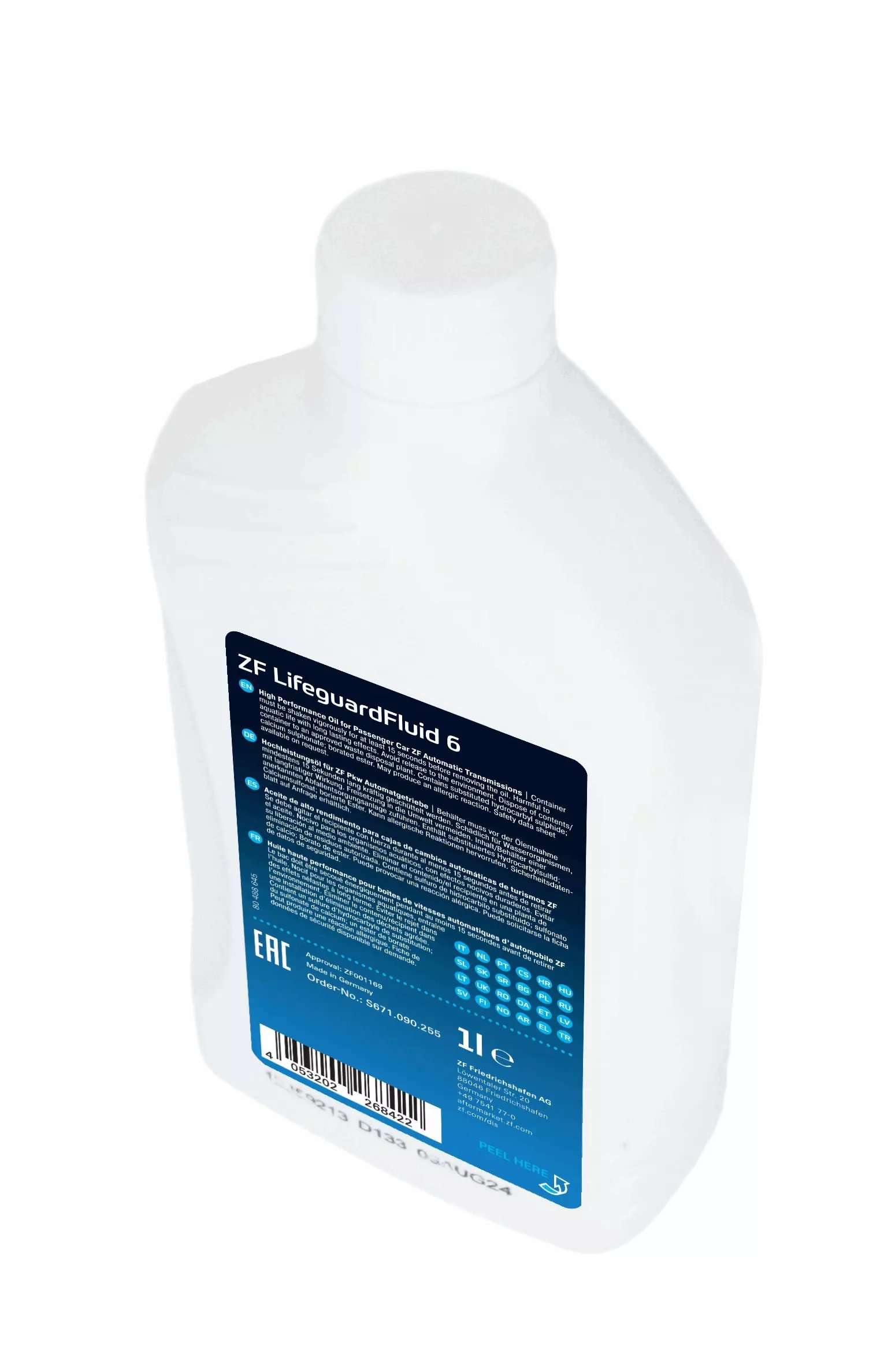 ZF ATF LifeguardFluid 6 transmisinė alyva 1L