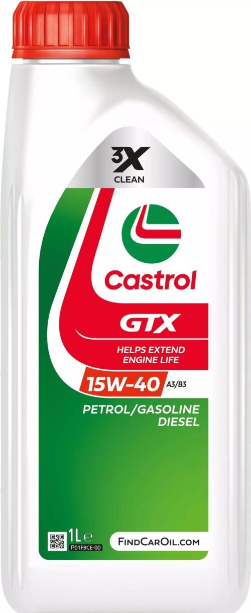 CASTROL GTX 15W-40 A3/B3 variklio alyva 1L