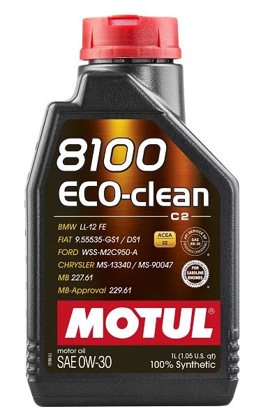 MOTUL 8100 ECO-CLEAN 0W-30 variklio alyva 1L
