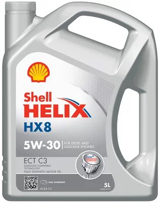 SHELL Helix HX8 ECT 5W-30 variklio alyva 5L