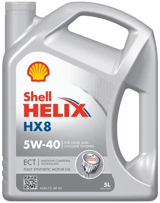SHELL Helix HX8 ECT 5W-40 variklinė alyva 5L
