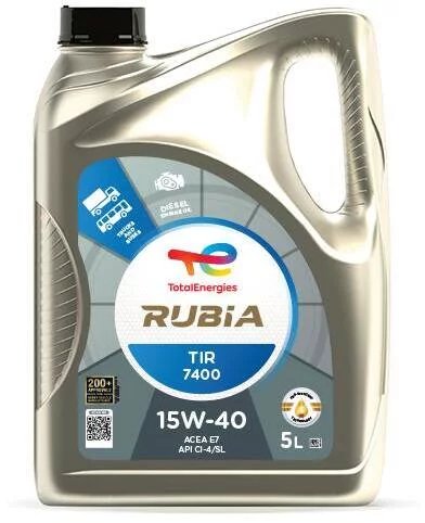 TOTAL Rubia TIR 7400 15W-40 variklinė alyva 5L