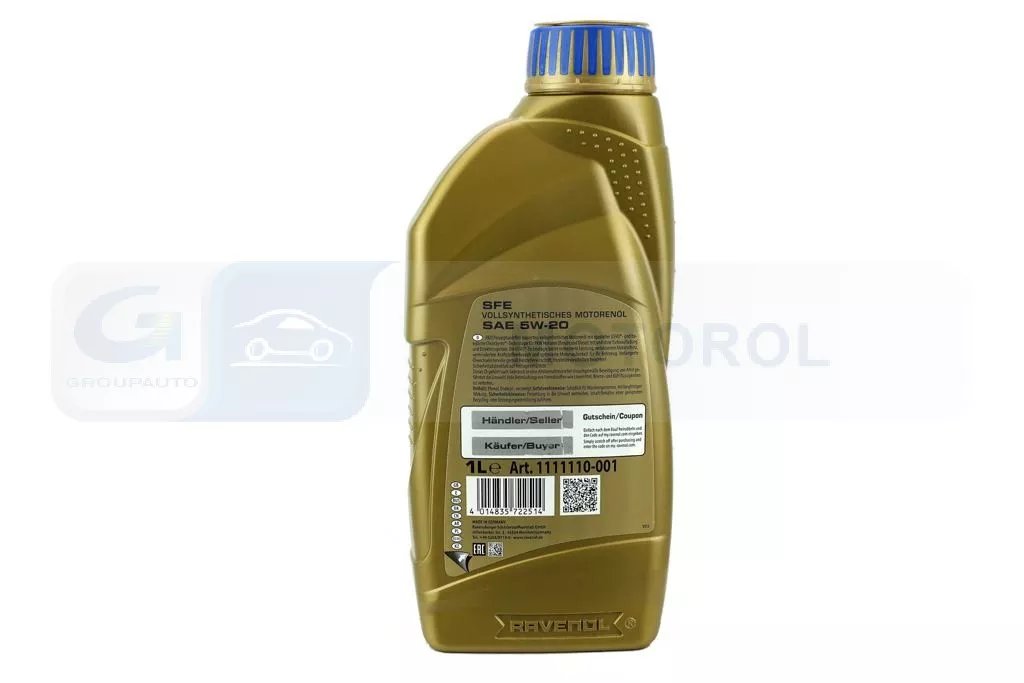 RAVENOL SFE USVO 5W-20 variklio alyva 1L