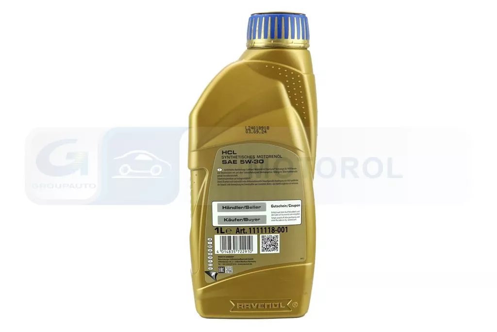 RAVENOL HCL Cleansynto 5W-30 variklio alyva 1L
