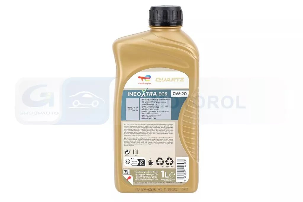 TOTAL Quartz Ineo X.EC6 0W-20 variklinė alyva 1L