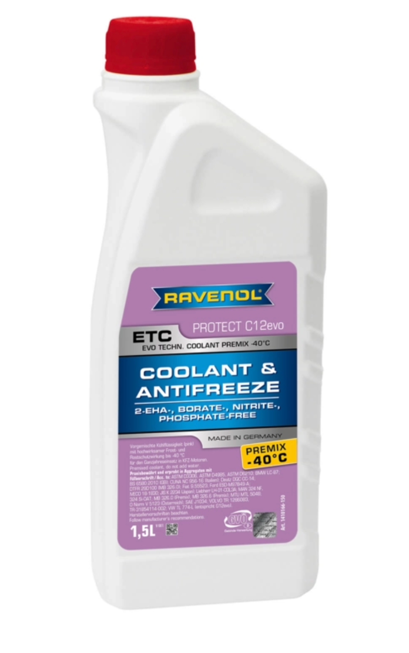 RAVENOL ETC Premix -40°C C12EVO aušinimo skystis