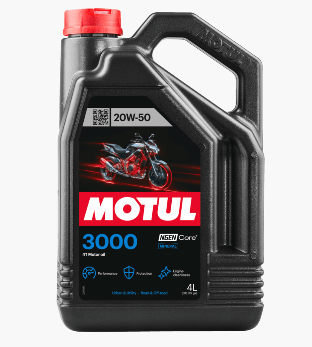 MOTUL 3000 4T 20W-50 motociklų variklio alyva - Image 4